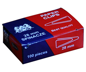 Spinacz T-28 mm GRAND trójkątny 10op x 100sztuk 110-1386