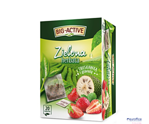 Herbata BIG-ACTIVE TRUSKAWKA-GRAVIOLA zielona 20t