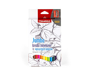 KREDKI OŁÓWKOWE HEYKKA JUMBO 12 KOLORÓW