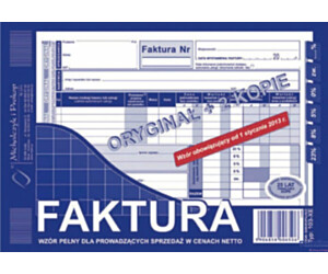 103-XE Faktura VAT A5 80kartek oryginał + 2kopie  MICHALCZYK i PROKOP