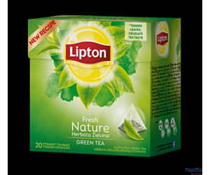 Herbata LIPTON PIRAMID GREEN FRESH NATURE 20t zielona GREEN TEA