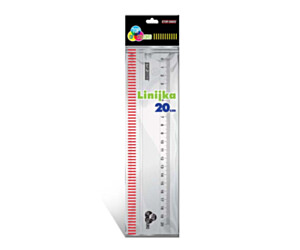 LINIJKA TOP-2000 20CM PLASTIKOWA 