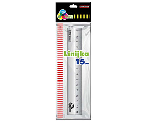 LINIJKA TOP-2000 15CM ALUMINIOWA