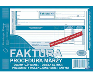 195-3E Faktura procedura marży towary używane A5 (o+1k) MICHALCZYK