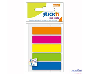 Zakładki indeksujące 45x12mm mix 5 kolorów neon STICK"N 21050