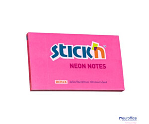 Bloczek STICK"N 127x76mm ciemnoróżowy neonowy 100k 21169 STICK"N