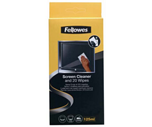 PŁYN DO EKRANÓW FELLOWES + ŚCIERECZKI 125ML + 20 SZT.