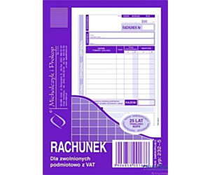 232-5 Rachunek MICHALCZYK&PROKOP A6 (pion) 80 kartek