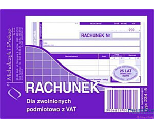 234-5 Rachunek MICHALCZYK&PROKOP A6 80 kartek poziom(o+k)