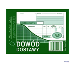 315-5 Dowód dostawy A6 wielokopia MICHALCZYK&PROKOP
