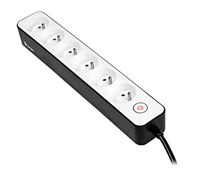 LISTWA ZASILAJĄCA TRACER 1,5 M ZEBRA 6 GNIAZD