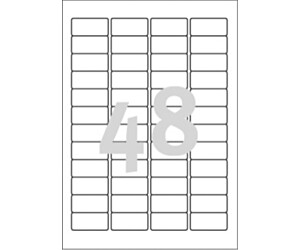 ETYKIETA AVERY ZWECKFORM L4778 POLIESTROWA 45,7X21,2MM TRWAŁA 20 ARKUSZY