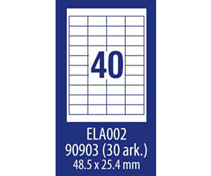 ETYKIETA AVERY ZWECKFORM ECONOMY E100 ELA050 48,5X16,9MM 100 ARKUSZY