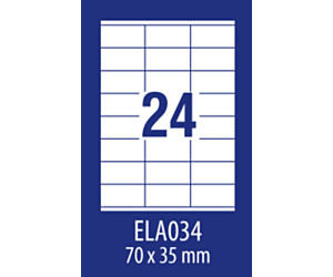 Etykiety uniwersalne ELA013 70 x 42,3 100ark Economy Europe100 by Avery Zweckform