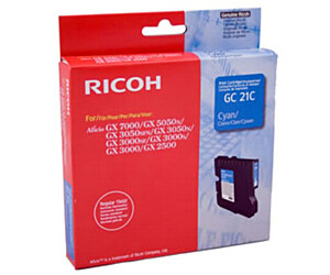 Tusz Ricoh do GX2500/3000/3050/5050/7000 | 1 000 str. | cyan
