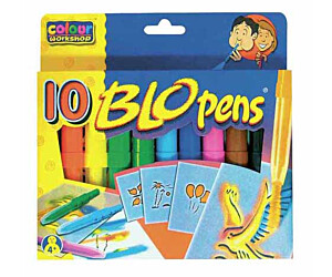 FLAMASTER CENTROPEN JP914 DMUCHANY 10SZT + SZABLONY RAINBOW COLOURS BLOPENS