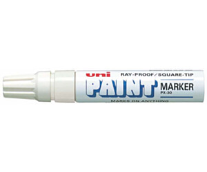 MARKER OLEJOWY UNI PX-30 BIAŁY ŚCIĘTA KOŃCÓWKA