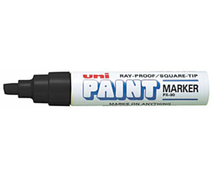 MARKER OLEJOWY UNI PX-30 CZARNY ŚCIĘTA KOŃCÓWKA
