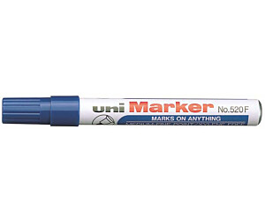 MARKER PERMANENTNY UNI 520 NIEBIESKI OKRĄGŁA KOŃCÓWKA