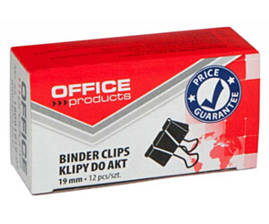 SPINACZ KLIPS OFFICE PRODUCTS 19MM 12SZT