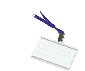 IDENTYFIKATOR DONAU 85X50MM Z TAŚMĄ NIEBIESKĄ