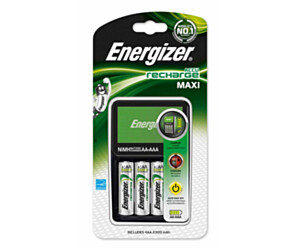 ŁADOWARKA ENERGIZER MAXI + 4 SZT. AKUMULATORKÓW POWER PLUS AA