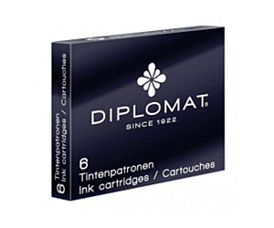 NABOJE ATRAMENTOWE DIPLOMAT CZARNE 6 SZT.