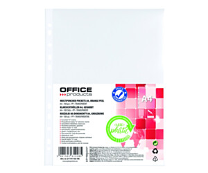 Koszulki na dokumenty A4 PP groszkowe BUDGET 100szt. OFFICE PRODUCTS 21141155-90