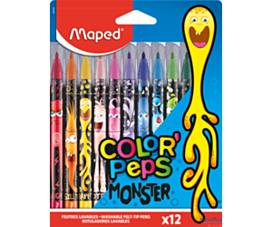 Flamastry COLORPEPS MONSTER 12 szt. Maped 845400