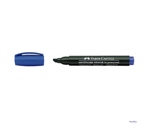 Marker permanentny ścięta końcówka FC157951 niebieski FABER CASTEL