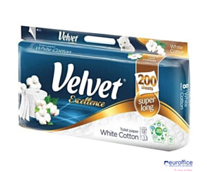 Papier toaletowy VELVET EXCELLENCE SUPER LONG 3w. (op 8szt) biały