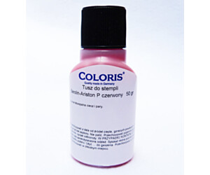 TUSZ DO TKANIN COLORIS 50G CZERWONY 