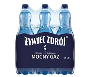 Woda ŻYWIEC ZDRÓJ 1.5l mocno gazowana zgrzewka 6 szt. KAUCJA 