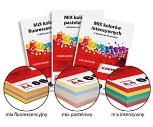 PAPIER KSERO EMERSON A4 80G MIX INTENSYWNY 20 ARKUSZY 5 KOLORÓW