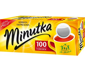 Herbata MINUTKA, ekspresowa, 100 torebek, czarna