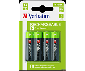 Akumulatory VERBATIM HR6 AA 2500 mAh BLISTER 4szt. 49517