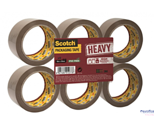 Taśma pakowa do wysyłek SCOTCH HEAVY, BARDZO MOCNA, kauczukowa, 50mm, 66m, brązowa UU005262843