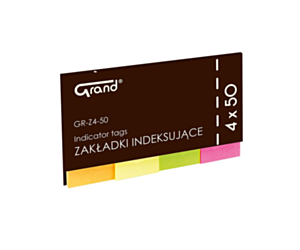Zakładki indeksujące GRAND GR-Z4-50 4 kol. 50 x 20 mm 150-1418