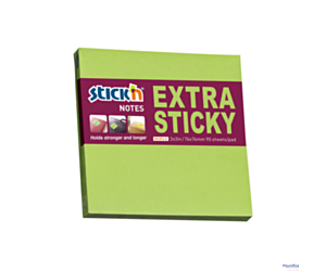 Notes samop. EXTRA STICKY 76x76 zielony neon 90 kart. 21672 MAPED