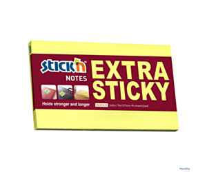 Notes sam.EXTRA STICKY 76X127 Żółty neon 90 kartek STICK_N 21674