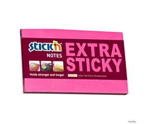 Notes sam.EXTRA STICKY 76X127 różowy neon 90 kartek STICK_N 21675
