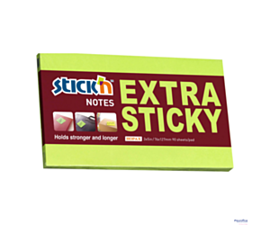 Notes sam.EXTRA STICKY 76X127 zielony neon 90 kartek STICK_N 21676