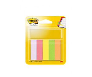 Zakładka, znaczniki POST-IT (670/5), papier, 15x50mm, 5x100 kart., mix kolorów neonowy