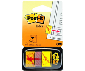 Zakładki indeksujące POST-IT_ z nadrukiem _ręka+ołówek_ (680-31)