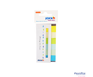 Zakładki papierowe 45x15mm 6 kolorów SUMMER 180 kartek STICK"N 21596