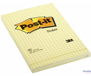 Bloczek 3M POST-IT 662 102x152mm żółte 100k kratka FT510010638
