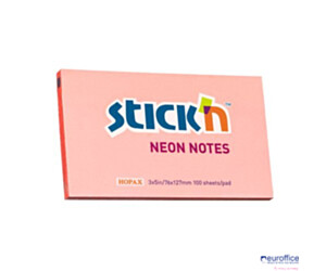 Bloczek STICK"N 127x76mm różowy neonowy 100k 21170 STICK"N