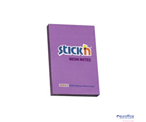 Bloczek STICK"N 76X51mm fioletowy neon 100k 21208 STICK"N
