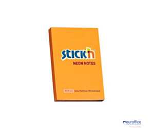 Bloczek STICK N 76x51mm pomarańczowy neon 100k 21160 STICK N
