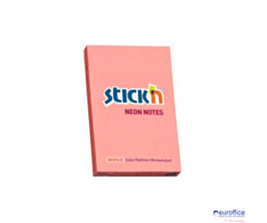 Bloczek STICK"N 76x51mm różowy neon 100k 21162 STICK"N